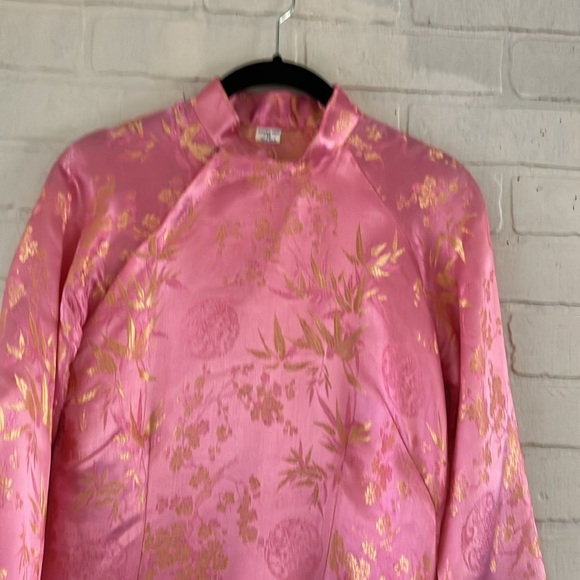 100% silk pink vintage Duster - Picture 5 of 5